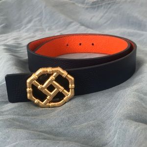 J. McLaughlin Ruby Reversible Leather Belt